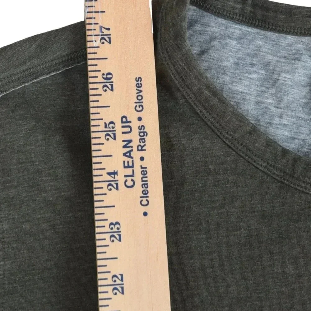 7 for All Mankind || Mens Olive Drab Crewneck Sweater Minimalist Capsule Large - Picture 3 of 7